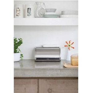BRABANTIA Medium Roll Top Bread Bin Stainless